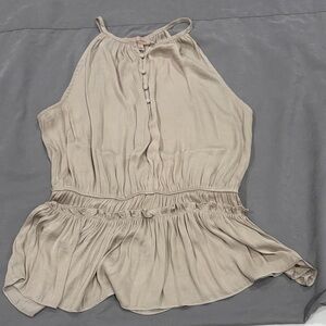 Philosophy Cream Halter Top